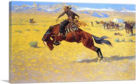 A Cold Morning On The Range 1904-1-Panel-12x8x.75 Thick