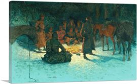 A Halt To Warm In The Wilderness 1905-1-Panel-26x18x1.5 Thick