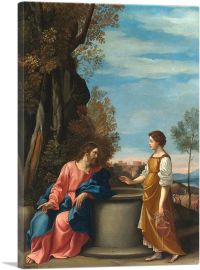 Jesus And The Woman From Samaria-1-Panel-40x26x1.5 Thick