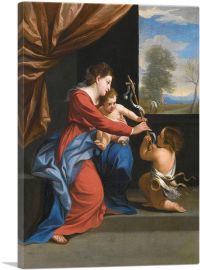 Madonna And Child With Infant Saint John The Baptist-1-Panel-40x26x1.5 Thick