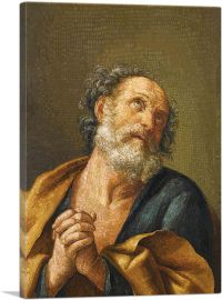 St. Peter In Prayer-1-Panel-12x8x.75 Thick