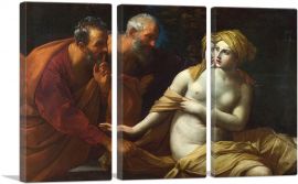 Susanna And The Elders 1625-3-Panels-90x60x1.5 Thick