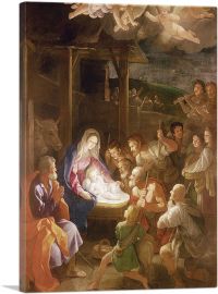 The Nativity At Night 1640-1-Panel-12x8x.75 Thick