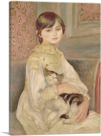 Child with a Cat 1887-1-Panel-26x18x1.5 Thick