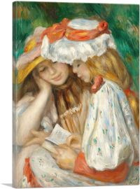 Two Girls Reading 1891-1-Panel-18x12x1.5 Thick