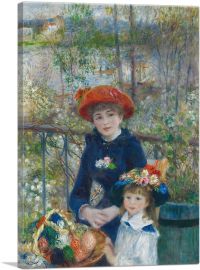 Two Sisters - On the Terrace 1881-1-Panel-12x8x.75 Thick