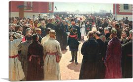 Alexander III Receiving Rural District Elders In Moscow 1886-1-Panel-18x12x1.5 Thick