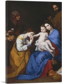 Holy Family With Saints Anne Catherine Of Alexandria 1648