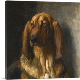 Sir Lancelot A Bloodhound 1888-1-Panel-18x18x1.5 Thick