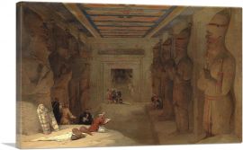 Hypostyle Hall Of Great Temple At Abut Simbel Egypt 1849-1-Panel-40x26x1.5 Thick