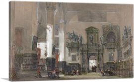Interior Of Santi Giovanni E Paolo Venice 1851-1-Panel-12x8x.75 Thick