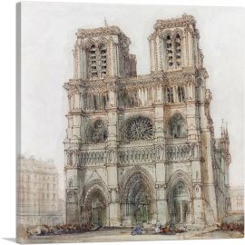 Notre Dame Paris 1828-1-Panel-18x18x1.5 Thick