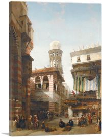 The Bazaar Of The Coppersmiths 1842-1-Panel-12x8x.75 Thick
