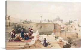 The Holy Land Syria Idumea Arabia Men Praying 1842-1-Panel-18x12x1.5 Thick