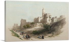 The Tower Of David Jerusalem Israel 1855-1-Panel-26x18x1.5 Thick