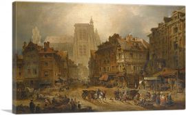 The Wheat Market At Abbeville From The Great Place-1-Panel-18x12x1.5 Thick