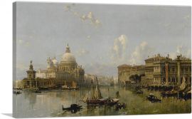 Venice Approach To The Grand Canal 1855-1-Panel-26x18x1.5 Thick