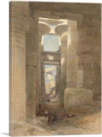 Great Temple Of Amon Karnak Hypostyle Hall 1838-1-Panel-12x8x.75 Thick