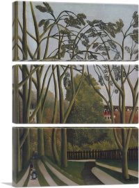 The Banks of the Biere Near Bicere 1909-3-Panels-60x40x1.5 Thick
