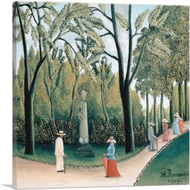 The Luxembourg Gardens 1909-1-Panel-36x36x1.5 Thick