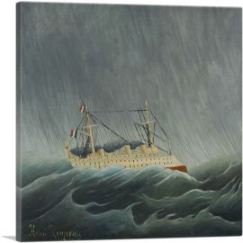 The Storm Tossed Vessel 1899-1-Panel-12x12x1.5 Thick