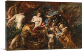 Minerva Protects Pax from Mars - Peace and War 1630-1-Panel-60x40x1.5 Thick