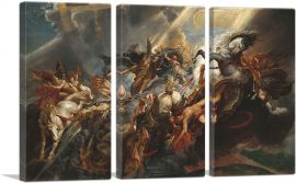 The Fall of Phaeton 1608-3-Panels-90x60x1.5 Thick