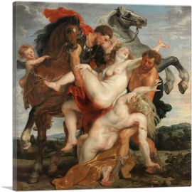 The Rape of the Daughters of Leucippus 1618-1-Panel-12x12x1.5 Thick