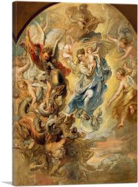 The Virgin as the Woman of the Apocalypse 1624-1-Panel-40x26x1.5 Thick