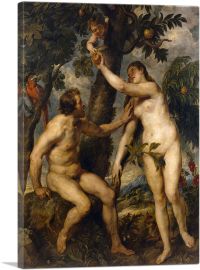 Adam and Eve - The Fall of Man 1629-1-Panel-18x12x1.5 Thick