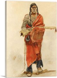 Blackfoot Indian 1890-1-Panel-18x12x1.5 Thick