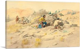 Indians Stalking Elk 1897