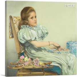 Portrait Of Miss Doris Simonette Catto-1-Panel-18x18x1.5 Thick