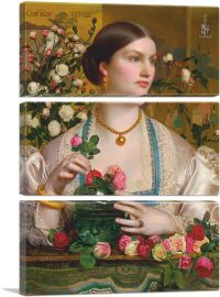 Grace Rose 1866-3-Panels-60x40x1.5 Thick