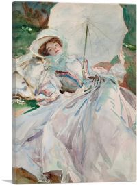 Lady With Parasol-1-Panel-40x26x1.5 Thick