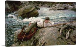 On His Holidays Norway 1901-1-Panel-40x26x1.5 Thick