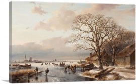 Winter Landscape 1841-1-Panel-26x18x1.5 Thick