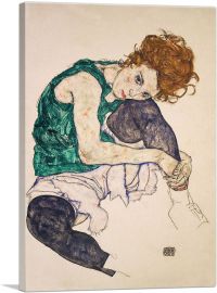 Seated Woman With Bent Knee 1917-1-Panel-40x26x1.5 Thick