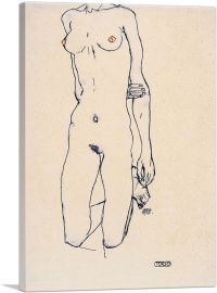 Torso of a Kneeling Girl 1913-1-Panel-18x12x1.5 Thick
