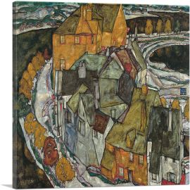 Crescent of Houses II - Island Town 1915-1-Panel-26x26x.75 Thick