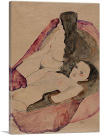 Two Reclining Nudes 1911-1-Panel-26x18x1.5 Thick