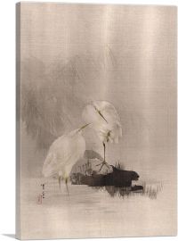 Egrets At The Water's Edge 1887-1-Panel-60x40x1.5 Thick