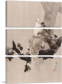 Pigeons In a Tree-3-Panels-60x40x1.5 Thick