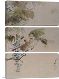 Birds And Flowers-3-Panels-60x40x1.5 Thick