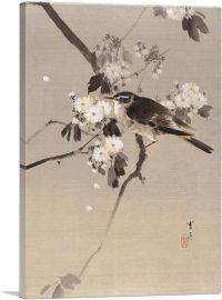 Birds On a Flowering Branch-1-Panel-18x12x1.5 Thick