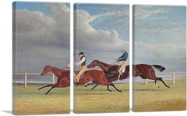 The Finish of the 1827 St Leger-3-Panels-90x60x1.5 Thick