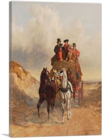 The Royal Mail Coach on the Road-1-Panel-26x18x1.5 Thick