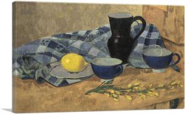 Still Life With Lemon And Blue Bowls 1914-1-Panel-18x12x1.5 Thick