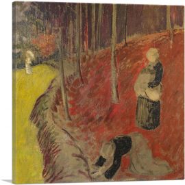 The Fern Pickers At Bois d'Amour-1-Panel-18x18x1.5 Thick