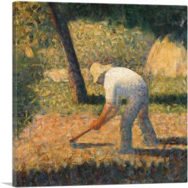 Peasant with Hoe 1882-1-Panel-18x18x1.5 Thick